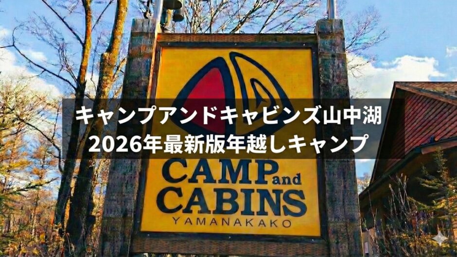 キャンプアンドキャビンズ山中湖2025年の年越しキャンプレビューです。